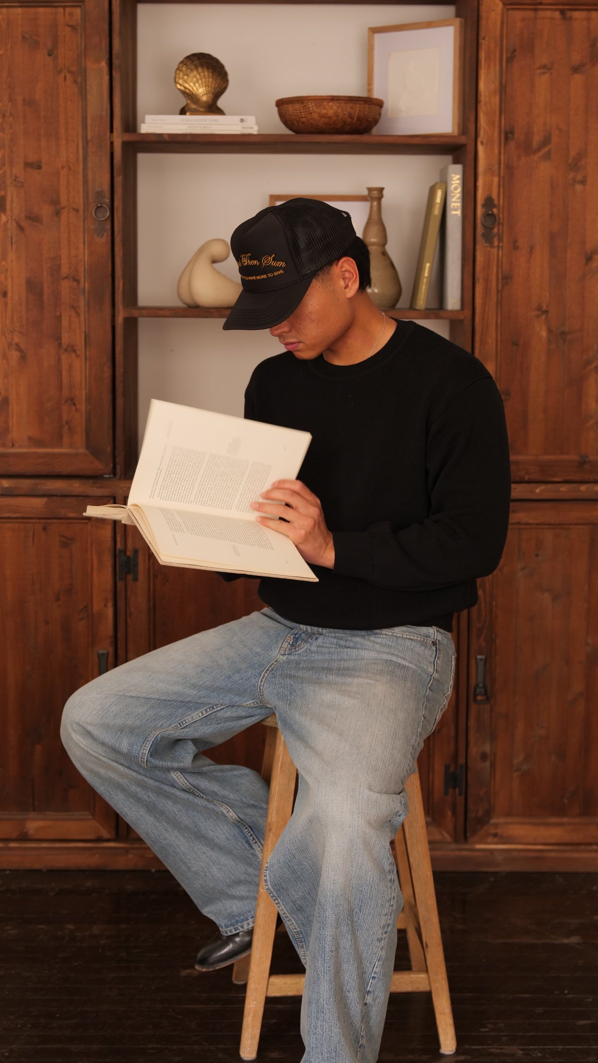 ATS Signature Trucker Hat - BLACK / OLD GOLD
