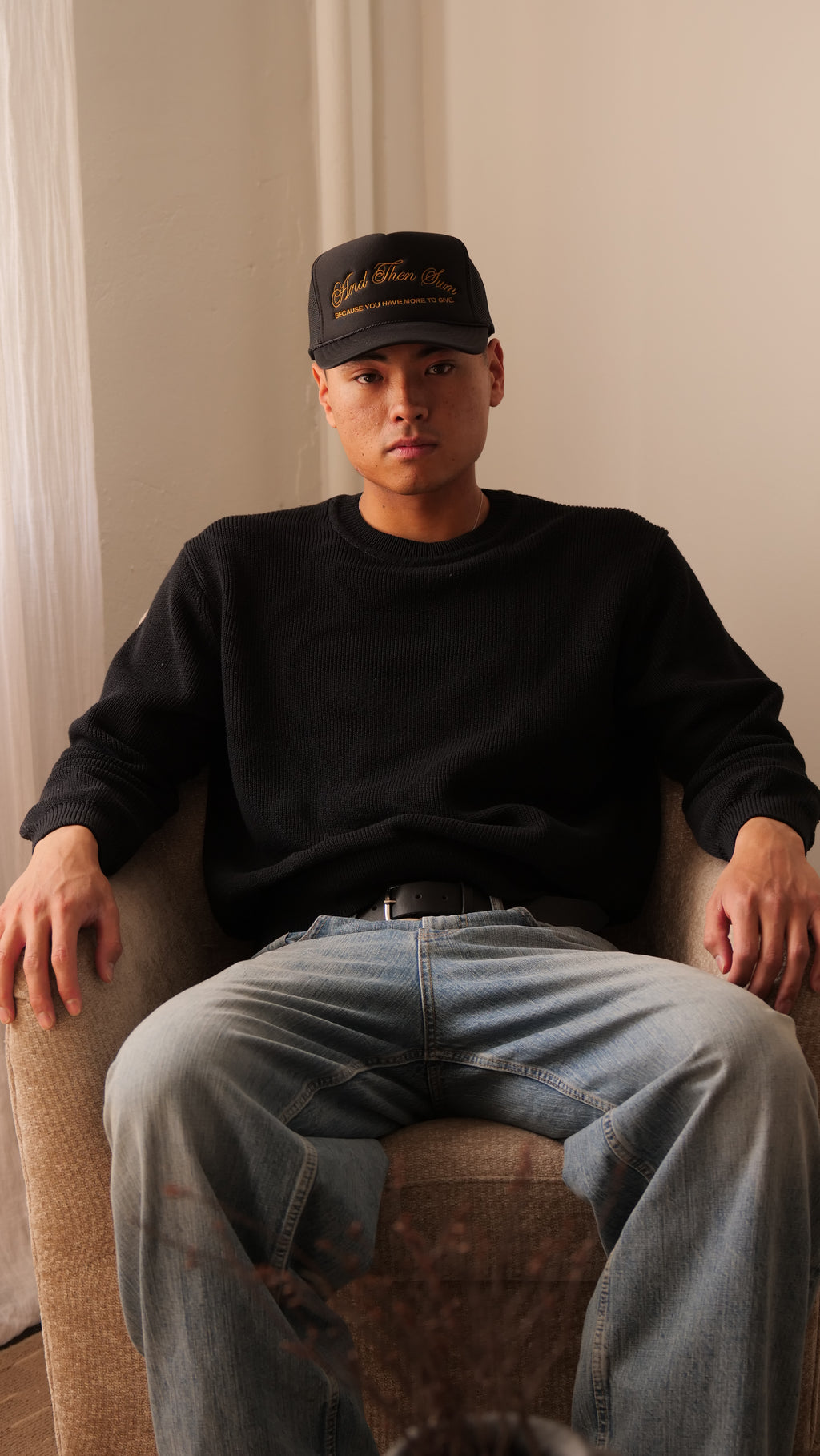 ATS Signature Trucker Hat - BLACK / OLD GOLD