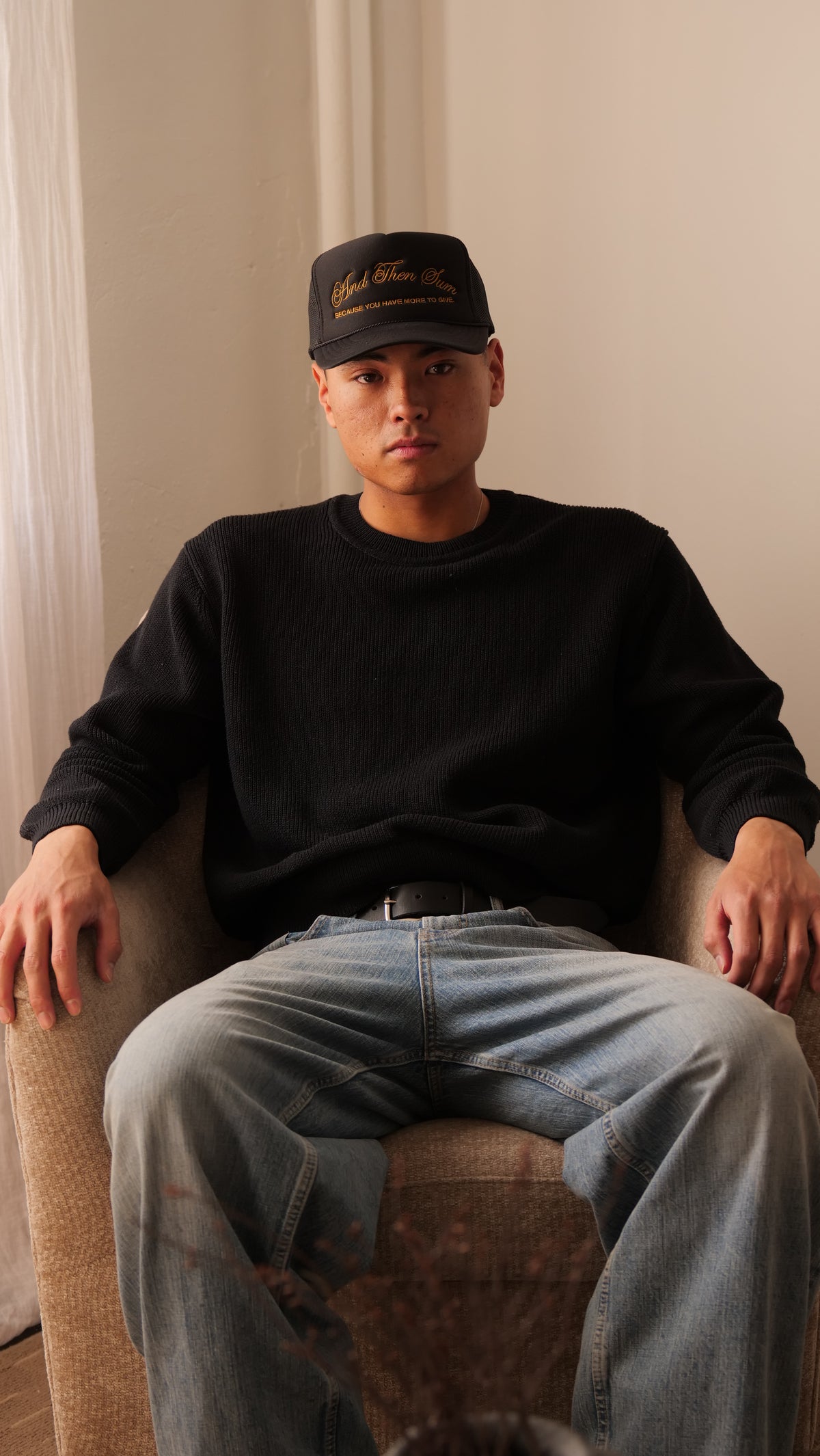 ATS Signature Trucker Hat - BLACK / OLD GOLD