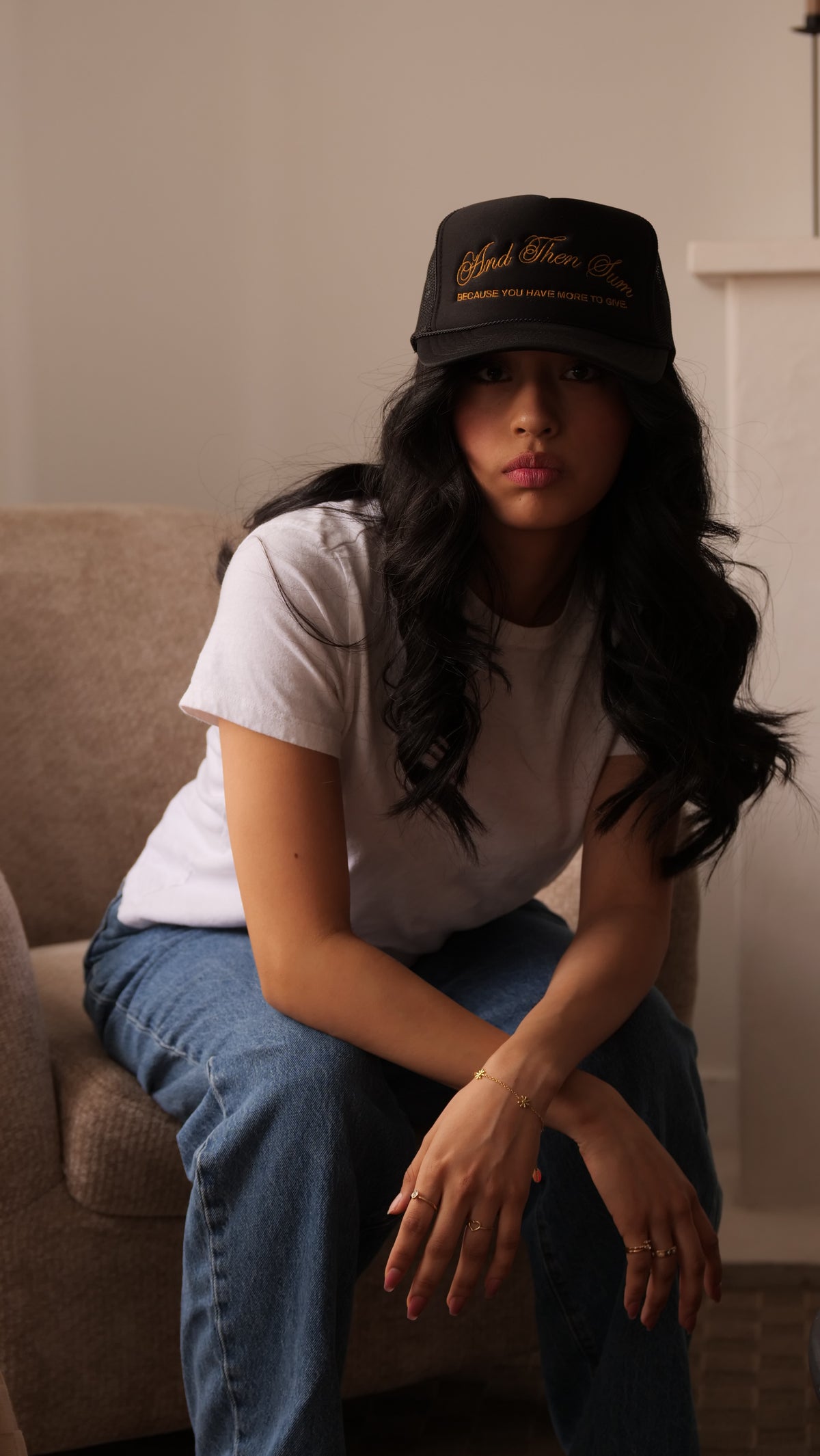 ATS Signature Trucker Hat - BLACK / OLD GOLD